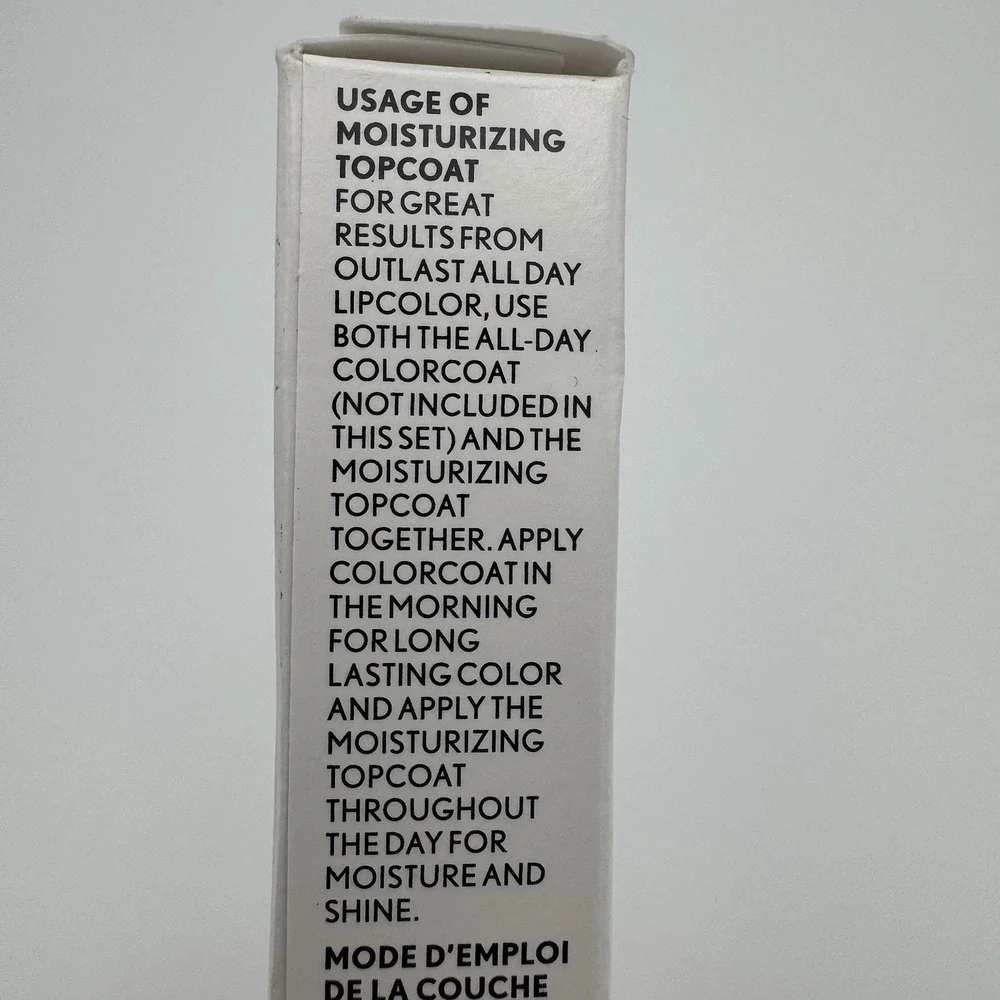 CoverGirl Outlast All-Day Lip Moisturizing Topcoat CLEAR 0.06OZ New Sealed Box